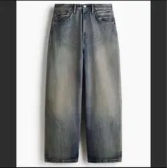 H&M スーパーバギー デニム　 34/30