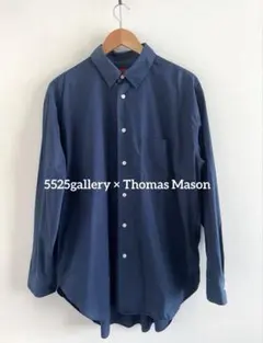 5525gallery × Thomas Mason ネイビー 長袖シャツ XLのサムネイル