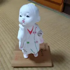 418B 江戸 御所人形 童子 人形 鶴 時代 高さ9㎝ - メルカリ