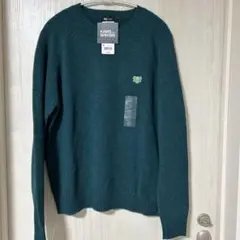新品未使用❣️UNIQLO カウズラムクルーネックセーター グリーンM