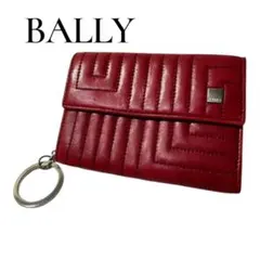 美品　バリー　BALLY コンパクト財布　コインケース　キルティングレザー