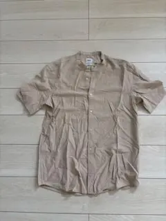 ZARA リラックスフィット 半袖シャツ ベージュ