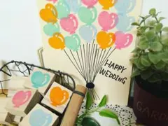 結婚式　ウェディングツリー　ウェディングバルーン　風船スタンプ　芳名帳