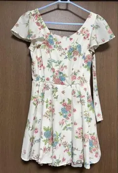 INGNI 花柄 ホワイトワンピース