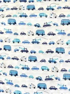 生地　ハギレ　働く車 柄　3