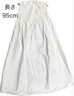 H&M ブランド ホワイト フレアスカート ロングスカート レディース 新品 白