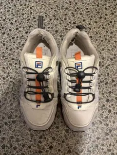 FILA スニーカー ベージュ オレンジ