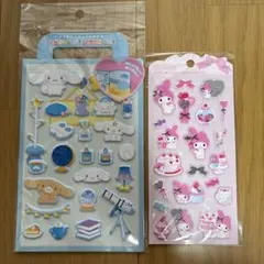 マイメロディ ジュエルマシュマロステッカー シナモン　エンジョイステッカー