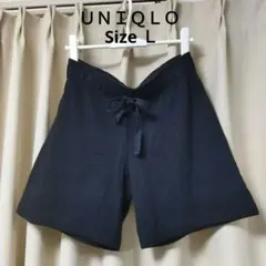 ユニクロ　ハーフパンツ　スエット地　ブラック　Ｌサイズ