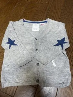 ZARA ザラ　カーディガン 18-24ヶ月 グレー 星刺繍　薄手　春物　ほし