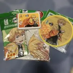 鬼滅の刃 我妻善逸　景品　レジャーシート、うちわ、風呂敷、ランチボックスセット