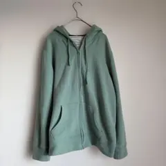 Cinema Club ミントグリーン フルジップパーカー　長袖