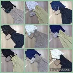 レディース服　まとめ売りコーデ　大人　きれいめ　春　オフィスカジュアル　ML　②