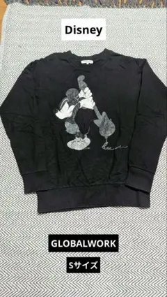 ミッキーマウス グラフィックデザイン スウェット ブラック