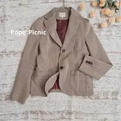 ロペピクニック ジャケット ベージュ ストライプ【M】 きれいめ 上品