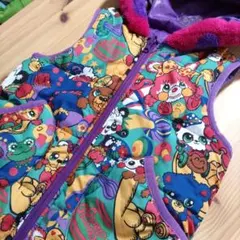 グラグラ　リバーシブル中綿ベスト