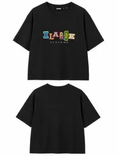 XLARGE マルチカラー刺繍ロゴ Tシャツ ブラックのサムネイル