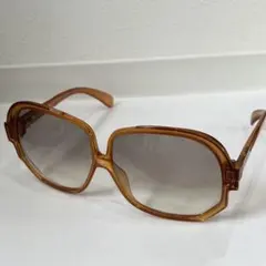 希少 クリスチャンディオール ヴィンテージサングラス オレンジ スクエア型 CD