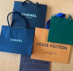 LOUIS VUITTON CHANEL ROLEX 紙袋　ショッパー