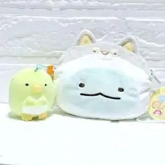 すみっコぐらしとかげ ミニポーチポシェット ペンギンマスコット