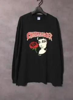 CHALLENGER チャレンジャー L/S ローズガール 薔薇 ロンT 黒 Lのサムネイル