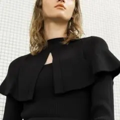 SNIDEL Sustainable 2way ケープニットプルオーバー