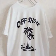 アーバンリサーチ OFF SHORE ヤシの木 Tシャツ 40 白のサムネイル