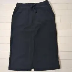 ユニクロ 裏ボアスカート 黒 M