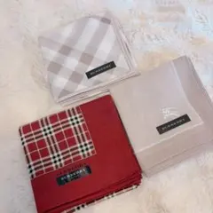 未使用 バーバリー BURBERRY ハンカチ 3枚セットのサムネイル