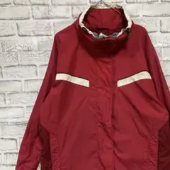 コロンビア　マウンテンパーカーレッドL ロゴ刺繍アウトドア905