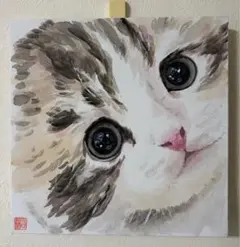 ねこ】手描きイラスト 原画 《1666》 - メルカリ