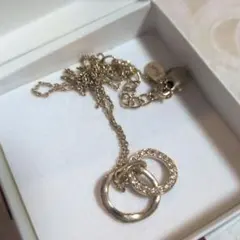 グロッセ★ゴールドネックレス★クリスタル★美品のサムネイル