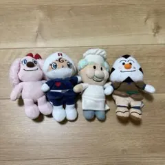 アンパンマン プリちぃビーンズ　ぬいぐるみ 4体セット