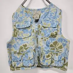 L.L.Bean　エルエルビーン　花柄　フィッシングベスト　キッズのサムネイル