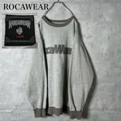 90s 00s ROCAWEAR ロゴスウェット ZIPポケット 古着 PM36のサムネイル