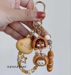 POPBEAN ラブブ Crybabyキーホルダー ハンドメイド