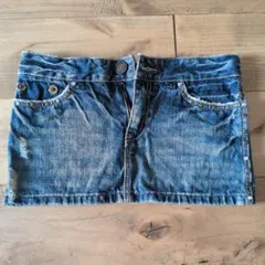 VENCE デニム ミニスカート スタッズ ダメージ加工のサムネイル