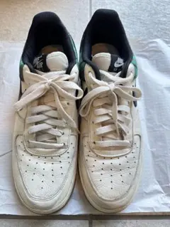 NIKE ナイキ　エアフォースワン　アイボリー　チェック　27cm