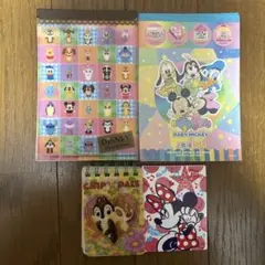 ディズニー メモ帳 付箋 4点セット A6 B8