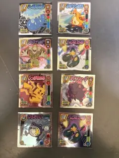 ポケモン　シール烈伝　8枚セット ピカチュウなど
