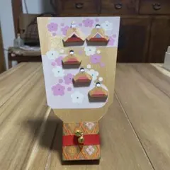 本日特価！木彫り作家である南雲木彫り伊予一刀彫 羽子板雛のサムネイル