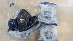 最終値下げ シゲマツ 防塵マスク Lサイズ 吸収缶2個 塗装作業 農薬散布