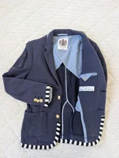 [希少]エデュケーションフロムヤングマシーン ラブレス パイル地 テーラードJK