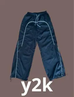 【y2k】【テック系】ナイロン ワイドパンツ ノーブランド