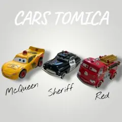 《廃盤》カーズ　トミカ　マックィーン　シェリフ　レッド　パトロール　クラシック