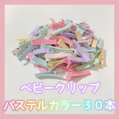 ベビークリップ　パステルカラー３０本セット