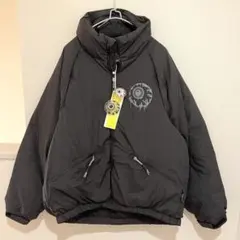 未使用タグ付 MISHKA ミシカ バックプリント ダウンジャケット 黒