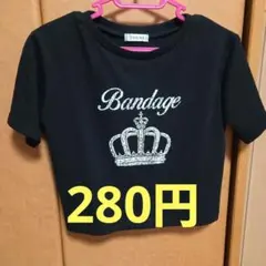 INGNI 半袖 Tシャツ ブラック クラウンロゴ