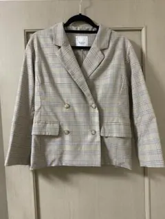 【超美品】オーバーサイズ チェックジャケット