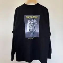 稀少　ビートルジュース トレーナー Mサイズ　GU ムービーロンT 黒